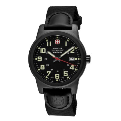 Wenger Swiss Military Classic Field Watch with Gun Metal Case