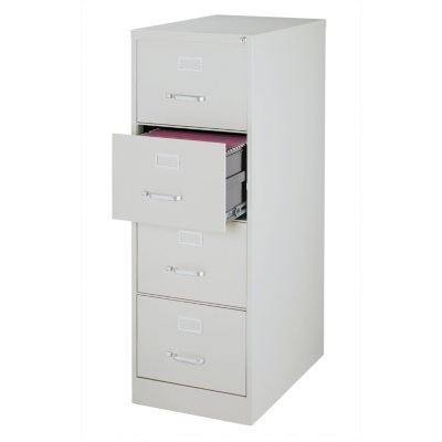 Hirsh - 4-Drawer Legal File Cabinet 25" - Gray