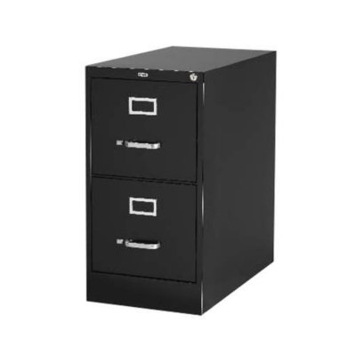 Hirsh - 2-Drawer Letter File Cabinet 26.5" - Black