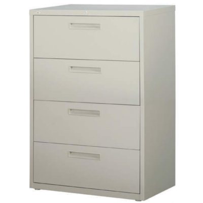 Hirsh - 4-Drawer Lateral File Cabinet 36" - Gray