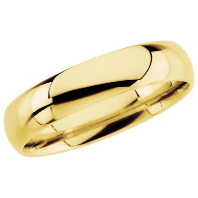 14k Yellow Gold 5mm Comfort Fit Band
