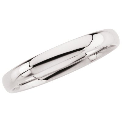 14K White Gold 4mm Comfort Fit Band