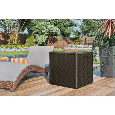 Suncast 60-Gallon Wicker Storage Cube