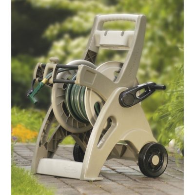 Suncast 175 ft. Slide Trak Hosemobile Hose Reel Cart - Taupe