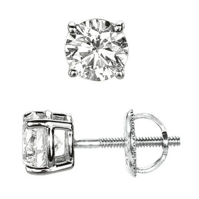 0.28 ct. t.w. Round-Cut Diamond Stud Earrings (I, SI1)