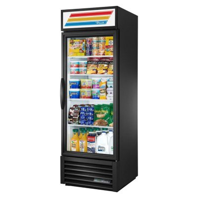 True 1-Door Swing Glass Merchandiser - 23 cu. ft.