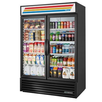 True 2-Door Swing Glass Merchandiser - 49 cu. ft.