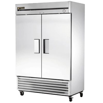 True Foodservice 2-Door Stainless Steel Reach-In Freezer - 49 cu. ft.