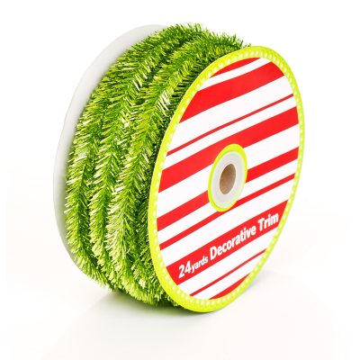Holiday Tinsel Ribbon - Various Colors