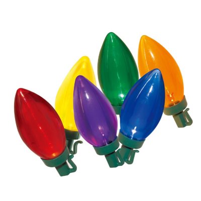 UPC 764878723484 product image for 50ct LED Incandescent-Style Transparent C9 Lights - Multi Colored | upcitemdb.com