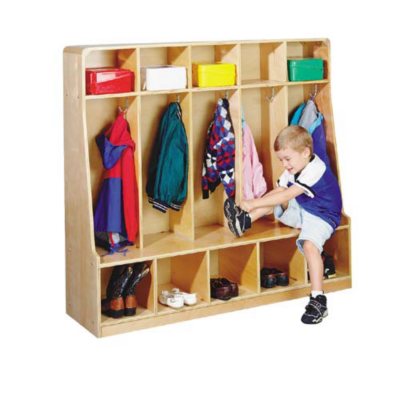 Coat Locker with Front Step