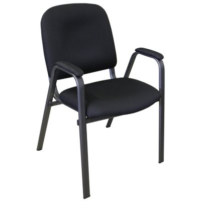 Commerical Quality Guest Chair, Black - 24 pk.