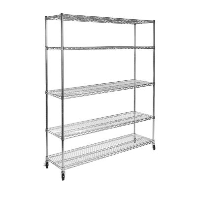 Seville Classics 5-Tier Large Chrome Shelving  24600