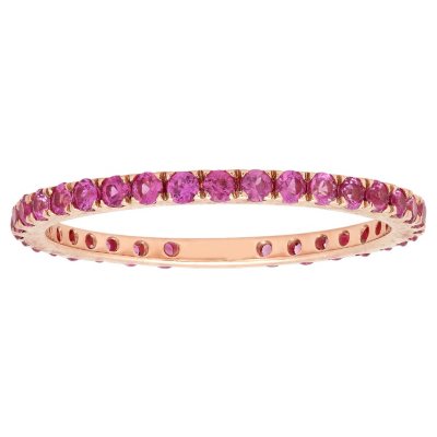 .59 ct. t.w. Pink Sapphire Band in 18k Rose Gold