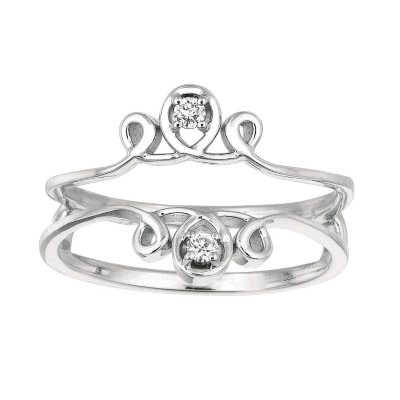 0.06 ct. t.w. Round Diamond Ring Guard in 14k White Gold (I, I1)
