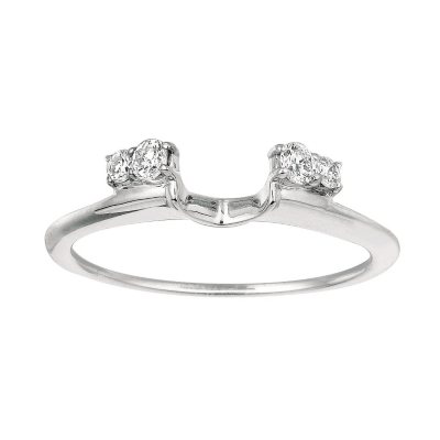 0.18 ct. t.w. Round Diamond Wrap Ring in 14k White Gold (I, I1)