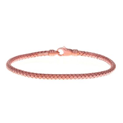 3.4mm Weave Bangle in 14K Rose Gold