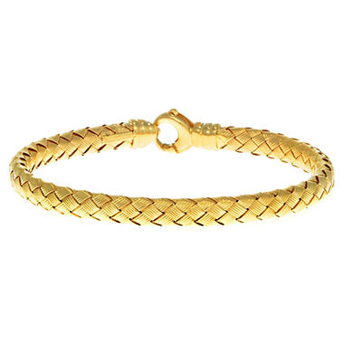 5.5mm Weave Bangle In 1`4K Yellow  STA305-0725