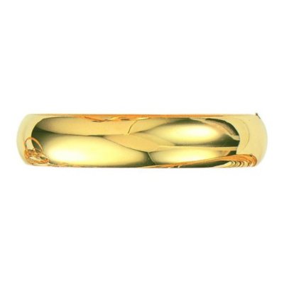 13.5mm Polished Bangle In 14K Yellow Gold