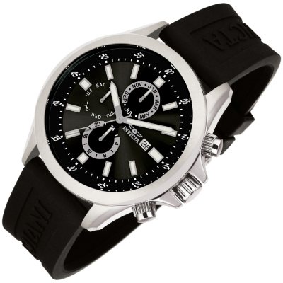Invicta Specialty Sport Men's Watch - Stainless Steel Dial with Black Face