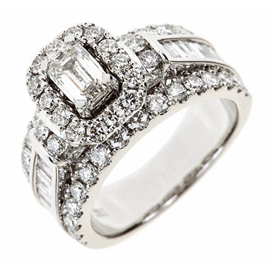 2.95 ct. t.w. Emerald-Cut Diamond Bridal  190WHD81688R-3S