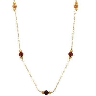 Love, Earth Champagne-hued, Faceted Crystal-stations on a 36" Sterling Silver and 14K Yellow Gold Chain