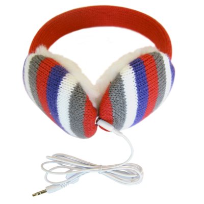 Lobers Fashion Earmuffs Wired for Sound - Pink Stripe