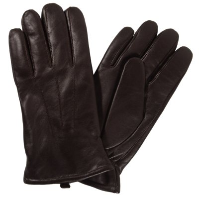 Men's Premium Lambskin Leather Gloves - Brown