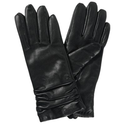 Women's Premium Lambskin Leather Gloves - Black