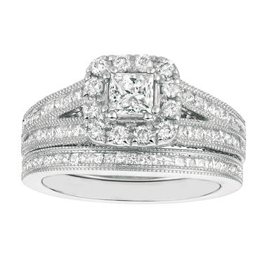 1.75 CT.T.W. Princess-Cut Diamond Bridal Set  72206