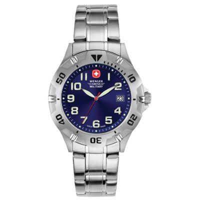 Wenger Swiss Military Men's Brigade Watch - Blue Dial with Numerals
