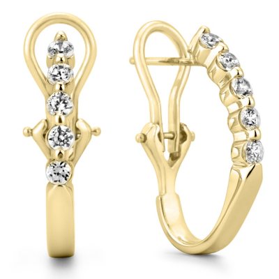 .46 CT. TW. Diamond Earrings in 14K Yellow Gold (H-I, I1)      
