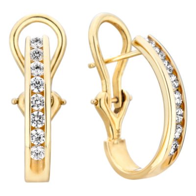 .23 CT. TW. Diamond Earrings in 14K Yellow Gold (H-I, I1)      