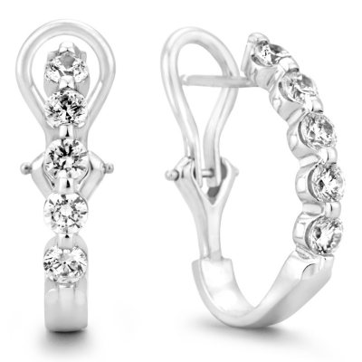 1 CT. TW. Diamond Earrings in 14K White Gold (H-I, I1)      