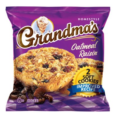 Grandma's Oatmeal Raisin Cookie - 2 cookies per pk. - 60 ct.