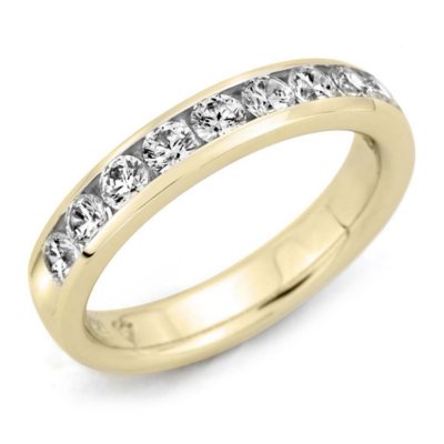 2.00 ct. t.w. Channel-Set Round Diamond Band in 14K Yellow Gold (H-I, I1)