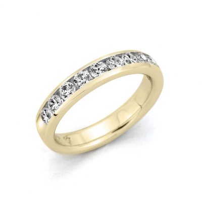 .25 ct. t.w. Channel-Set Round-Cut Diamond Band in 14K Yellow Gold (H-I, I1)