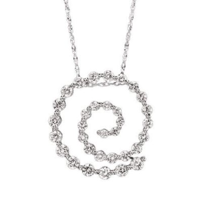 1 ct. t.w. Diamond Swirl Journey Pendant (I, I1)