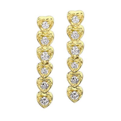 1 ct. t.w. Diamond Heart Journey Earrings (I, I1)
