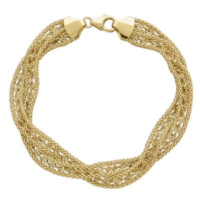 Gold Twist Bracelet 