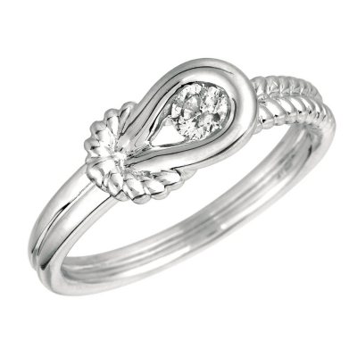 .15 ct. Everlon™ Diamond Rope Ring in Sterling Silver (I, I1)