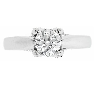 1.50 ct. t.w. Regal Diamond Solitaire Plus Ring in 14k White Gold (I, SI2)
