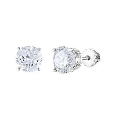 1.45 ct. t.w. Round Diamond Stud Earrings in 14k White Gold (H-I, SI2)