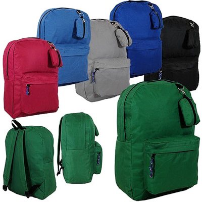 Bazic 17" Backpacks - Assorted Colors - 24 pk.