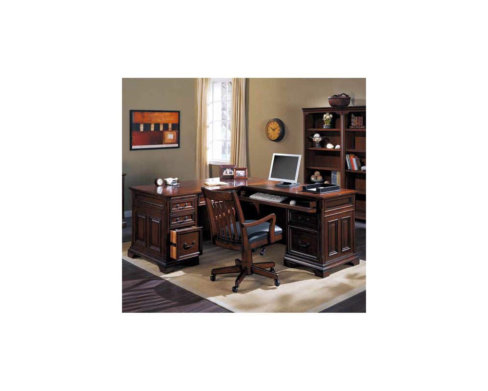 Whalen Furniture Regency Computer Return Desk On Popscreen