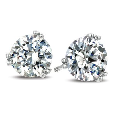 .35 ct. t.w. Round-Cut Diamond Earrings in Platinum (I, VS2)
