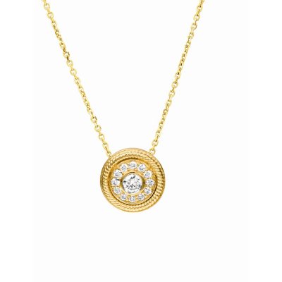 .23 ct. t.w. Round-Cut Diamond Pave Pendant (F, SI1)    