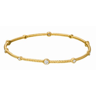 .51 ct. t.w. Round-Cut Diamond Bangle Bracelet (I, SI1)