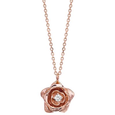 .11 ct. Diamond Rose Gold Pendant (G, SI2)