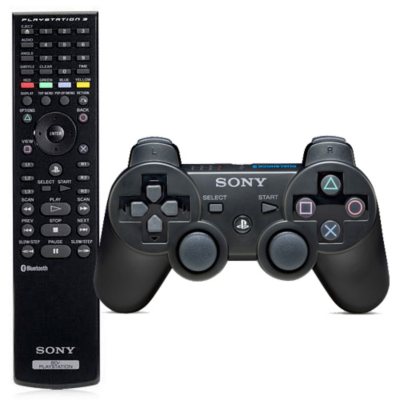 PS3 Dual Shock 3 Controller & Blu-ray Remote Bundle